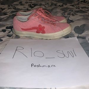 Tyler the creator golf pink converse